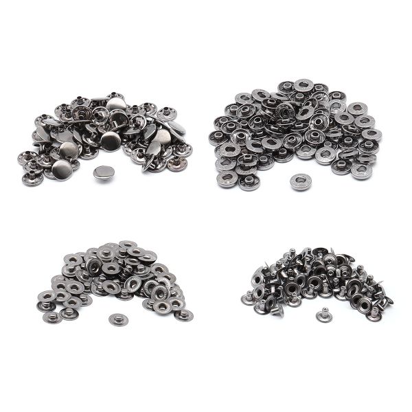 Кнопка Альфа (S-образная) ⌀15.0 мм, ≈72 шт, СТАЛЬ, черн. никель, NEW STAR