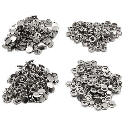 Кнопка Дельта (O-образная) ⌀15/12 мм, ≈720 шт, МЕТАЛЛ, никель, NEW STAR