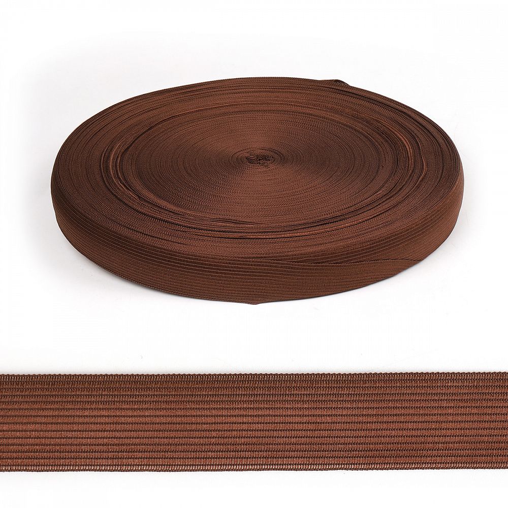 Тесьма (лента) окантовочная 22 мм / 100 метров, 4С-516/22с24 цв.146 коричневый