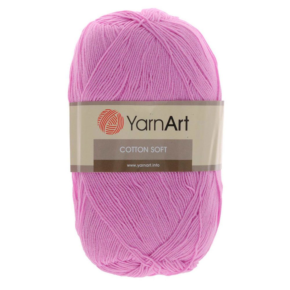 Пряжа YarnArt (ЯрнАрт) Cotton soft / уп.5 мот. по 100 г, 600м, 20 розовый