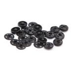 Кнопка пришивная металл ⌀5.0 мм, черный, 24 шт, Pony