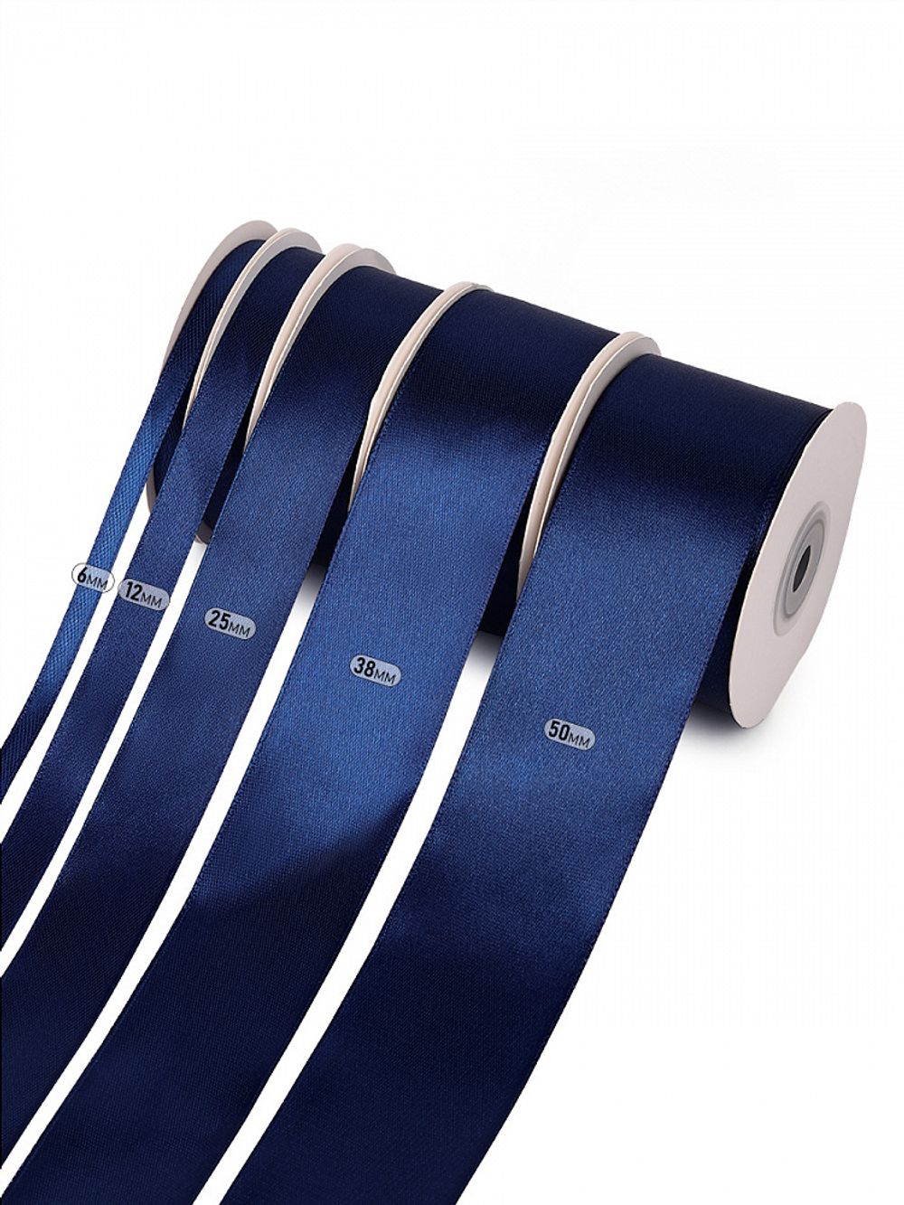 Лента атласная 1-сторонняя 25.0 мм / 22.5±1 метра, 3165 синий, Magic4Hobby