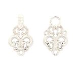 Крючки пришивные декоративные 59х20 мм, nickel, 6 шт