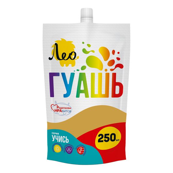 Краска гуашь 250 мл, 232 охра/ ochre, Лео LGD-250