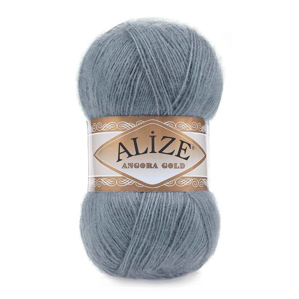 Пряжа Alize (Ализе) Angora Gold / уп.5 мот. по 100 г, 550м, 087 серый A