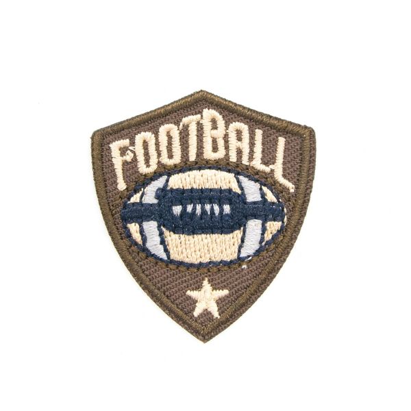 Термоаппликация Регби, эмблема, коричневая, 3.3*3.7см, Hobby&Pro