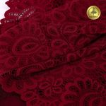 Кружево бельевое эластичное 205 мм / 3 м, TBY.YSTL00839, цв.101 т.красный, Kruzhevo