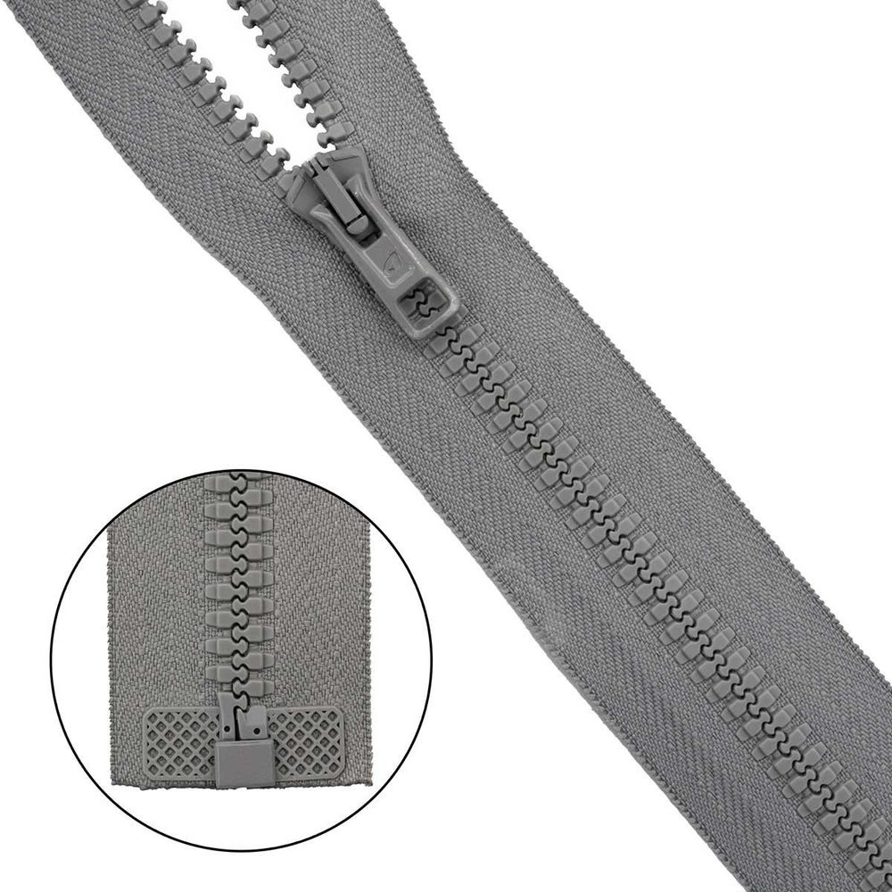 Молния трактор Arta Т6 (6 мм) 1 зам., разъем., 60 см, ОПТ. УП., 25 шт, 079 св.серый Молния трактор Arta Т6 (6 мм) 1 зам., разъем., 60 см, ОПТ. УП., 25 шт, 079 св.серый