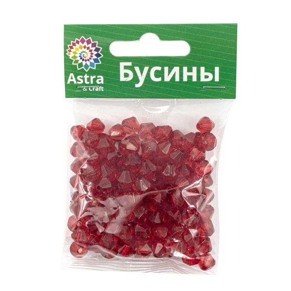 Бусины акрил ⌀8 мм, 25 г, ромбовидные, Astra&Craft, 9