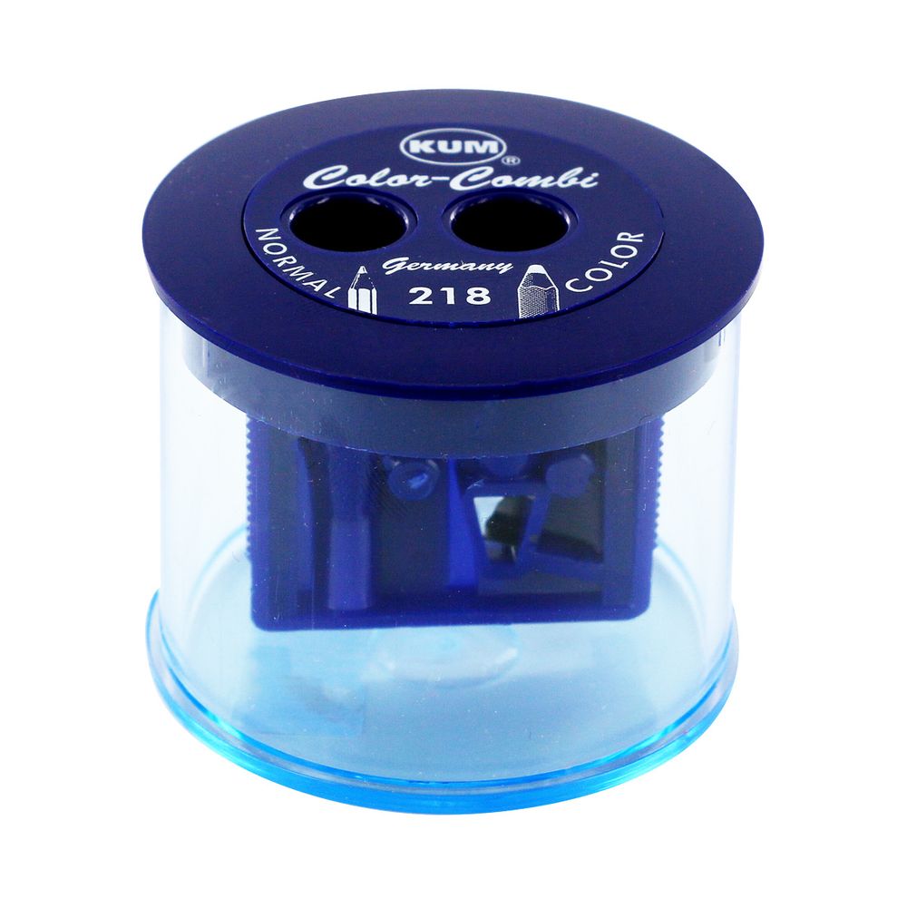 Точилка двойная в пластиковом корпусе Color Combi 24 шт, 1050472, KUM, 217 Т А7