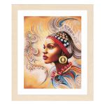 Набор для вышивания нитками Lanarte, Мать-Африка 38х47см