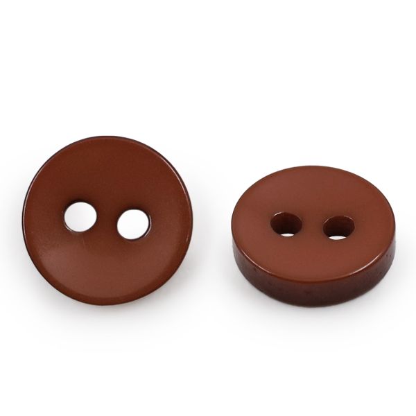 Пуговицы 2 прокола 14L, 9 мм, (Brown (коричневый)), NE74, 144 шт