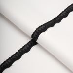 Кружево эластичное (стрейч) 15 мм / 22.86 метра, черный, 3AR2760