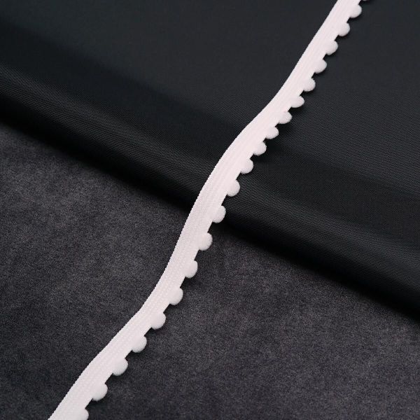 Резинка бельевая (ажурная) 10.0 мм / 13.72 метра, белый, 3AR3578