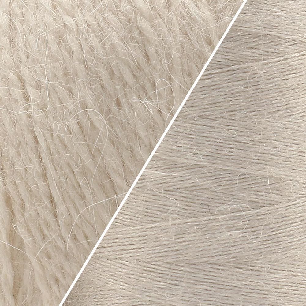 Пряжа Astra Premium (Астра Премиум) Пух норки / уп.1 мот. по 50 г, 290 м, 046 молочный