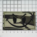 Термоаппликация Прямоугольник с улыбкой 90х50мм (Khaki (хаки)), 2 шт, LA563