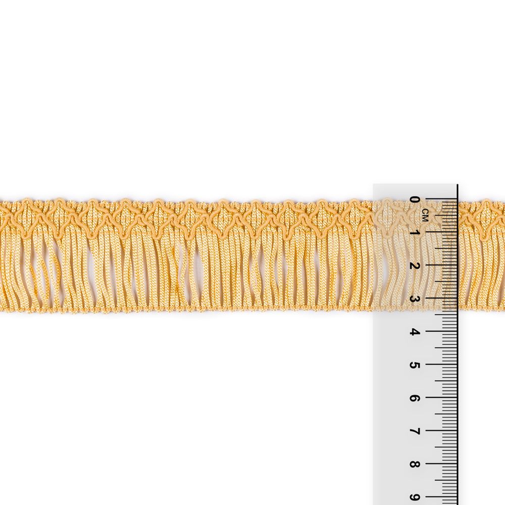Бахрома отделочная 35.0 мм / 16 метров, 123 св.золотистый, Gamma А-06