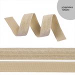 Резинка бельевая (окантовочная) блестящая 15.0 мм / 1000 метров, св.бежевый F307