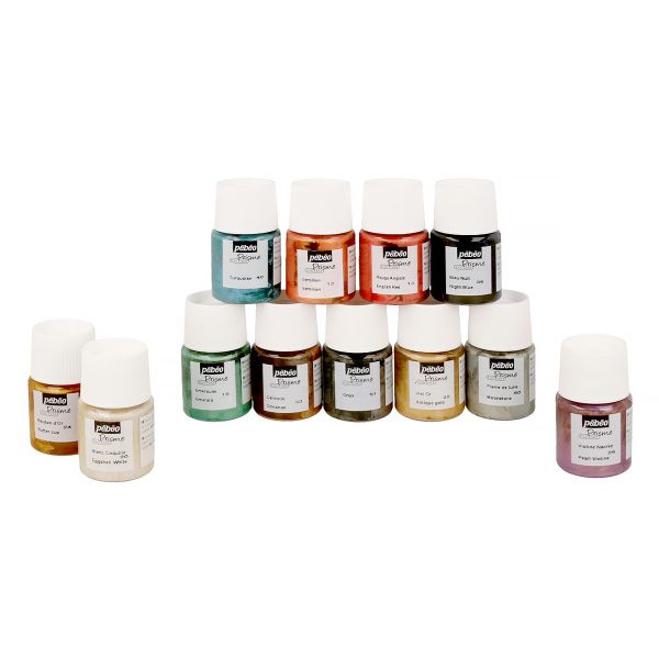 Набор красок Pebeo Fantasy Prisme Исследование с фактурным эффектом 12 цв. 20 мл