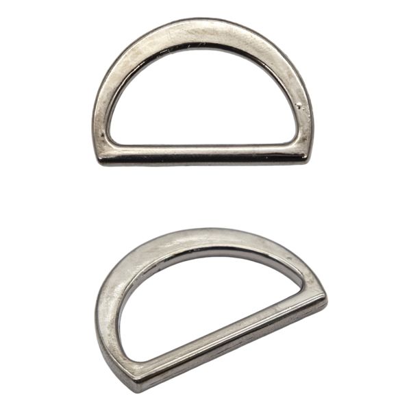 Полукольцо литое металл внутр. 25 мм (внешн. 30х20 мм), 2 шт, Hobby&Pro, чер.никель