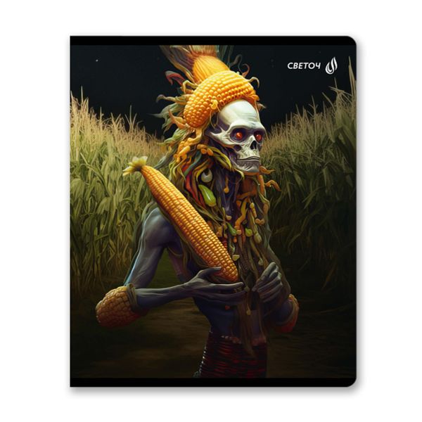 Тетрадь ученическая общая, глянцевая ламинация, A5+ 48 л. на скобе 65 г/м², белизна 100 %, 10 шт, клетка, 00988 Гости из будущего, Светоч 48Т11