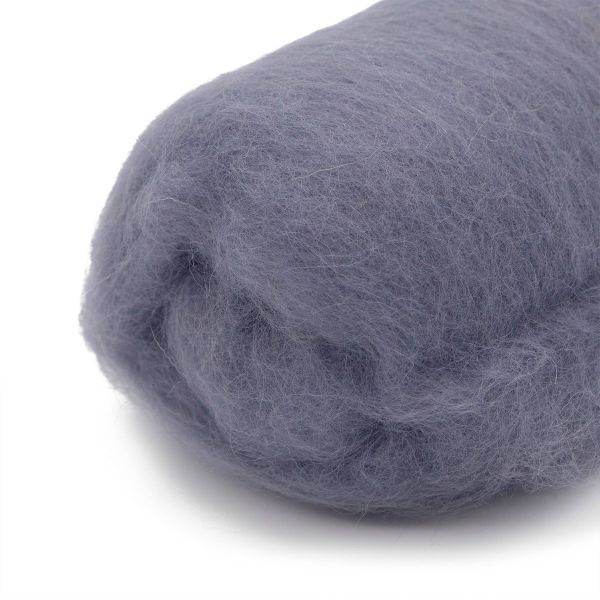 Шерсть для валяния Кардочес 100% п/тонк.шерсть, 100 г Камтекс, цв.169 серый