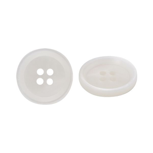 Пуговица 4 прокола 28L = 18 мм, пластик, col.A молочный, CN2868, 72 шт