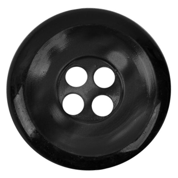 Пуговицы 4 прокола костюмные 25 мм, 12 шт, А008 черный, Blitz DRN 0075