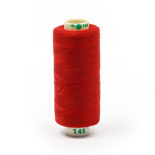 Нитки швейные бытовые Dor Tak 40/2, 366 м / 10 кат., 145 красный