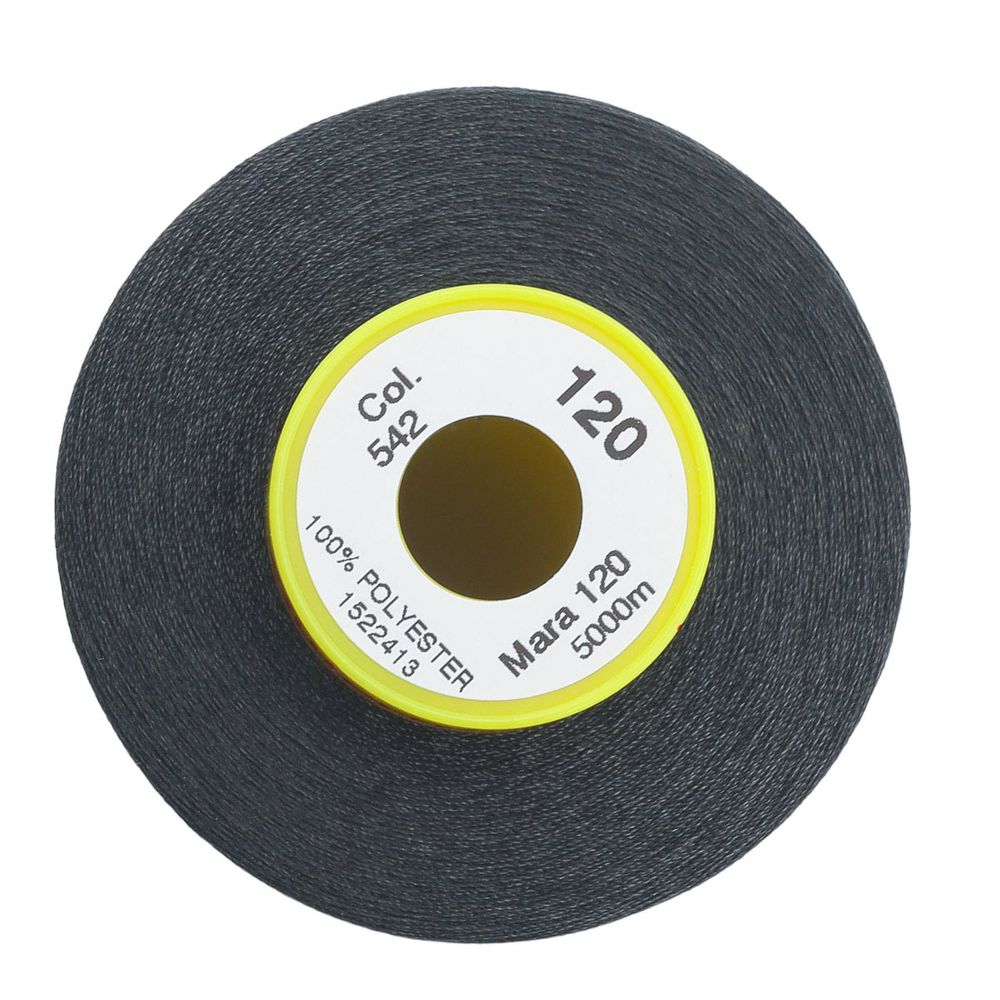 Нитка универсальная Gutermann Mara 120/2, 5000 м, 700185, 542 грозовой серый, 1 катушка