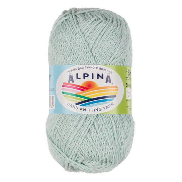 Пряжа Alpina Shebby / уп.10 мот. по 50г, 150м, 11 голубой