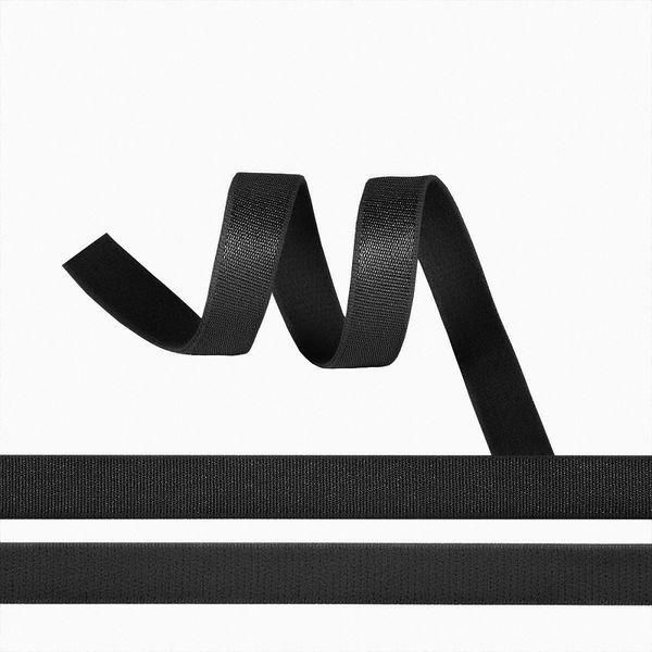 Резинка бельевая (бретелечная) 10.0 мм / 25 метров, F322 черный