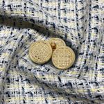 Пуговицы на ножке металлические 24L=15мм, С-MP06 цв.золото, 5 шт