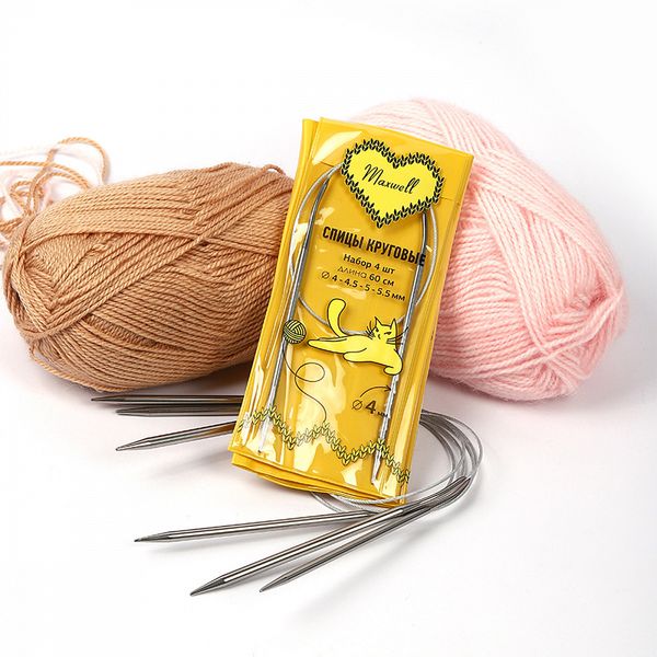 Набор круговых спиц Maxwell Gold 4 шт длина 60см 4-4.5-5-5.5мм
