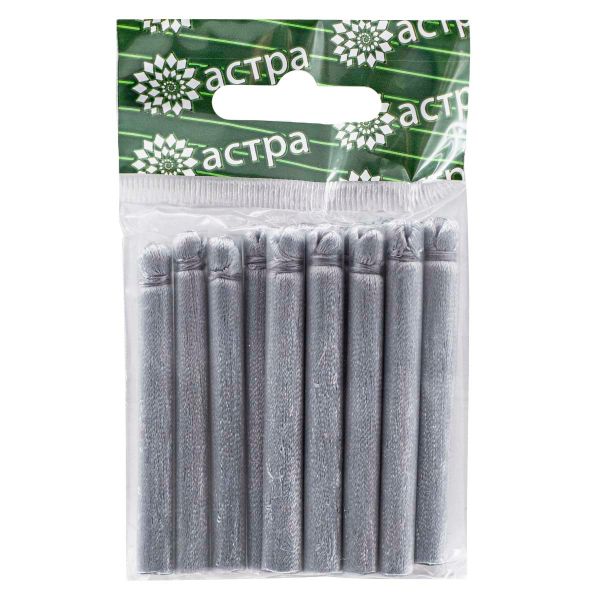 Кисти шторные 65.0 мм, декоративные, п/э, серый металлик, уп.12 шт