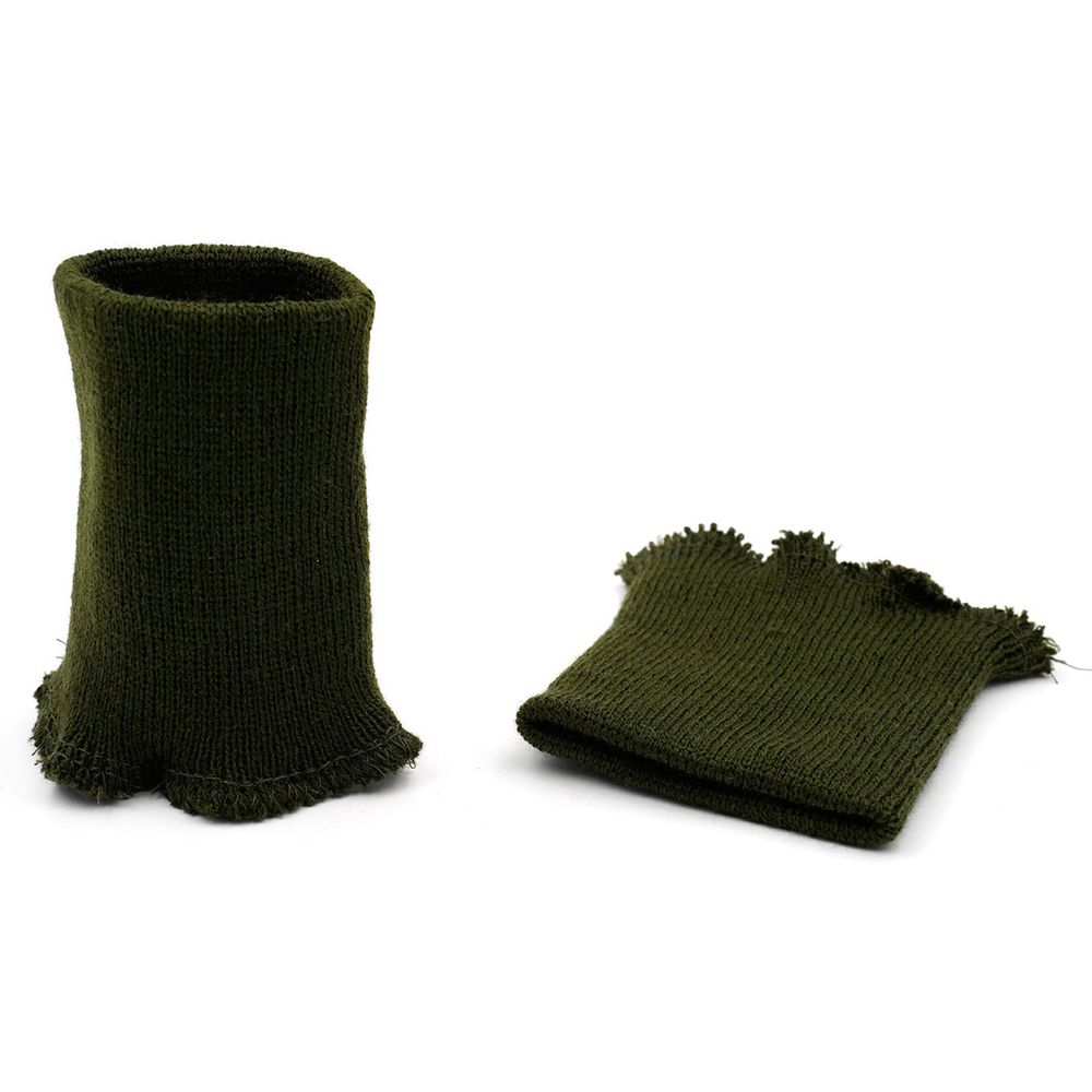 Манжеты трикотажные 8.0х9.5 см, 1 пара, средней плотности 14 кл, 1х1, в-72 т.оливковый, хаки