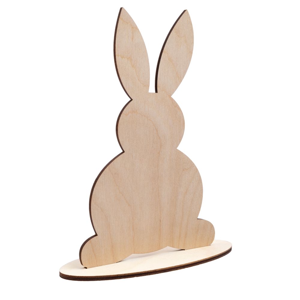 Заготовка из фанеры Заготовка на подставке 26х18.3х0.3 см, Заяц, Mr.Carving, БА-74