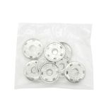 Кнопка пришивная металл ⌀25.0 мм, никель, 4 шт, КПР1