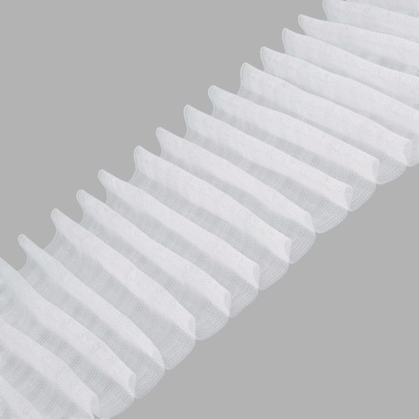 Лента (тесьма) шторная: сборка параллельная (1:2.5) 100 мм / 100 метров, (9 рядов петель, 4 шнура), прозр., ГР, 10125-SPD