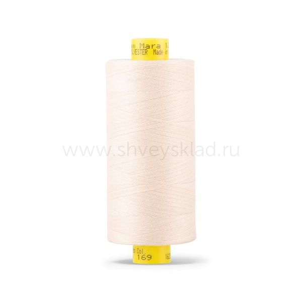 Нитка особо тонкая Gutermann Mara №150 (150/2), 1000 м, 713953, цв. 169 пломбир, 1 катушка
