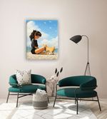 Картина по номерам Фрея PCF-25, на холсте с подрамником Мой пушистик, 50х40 см