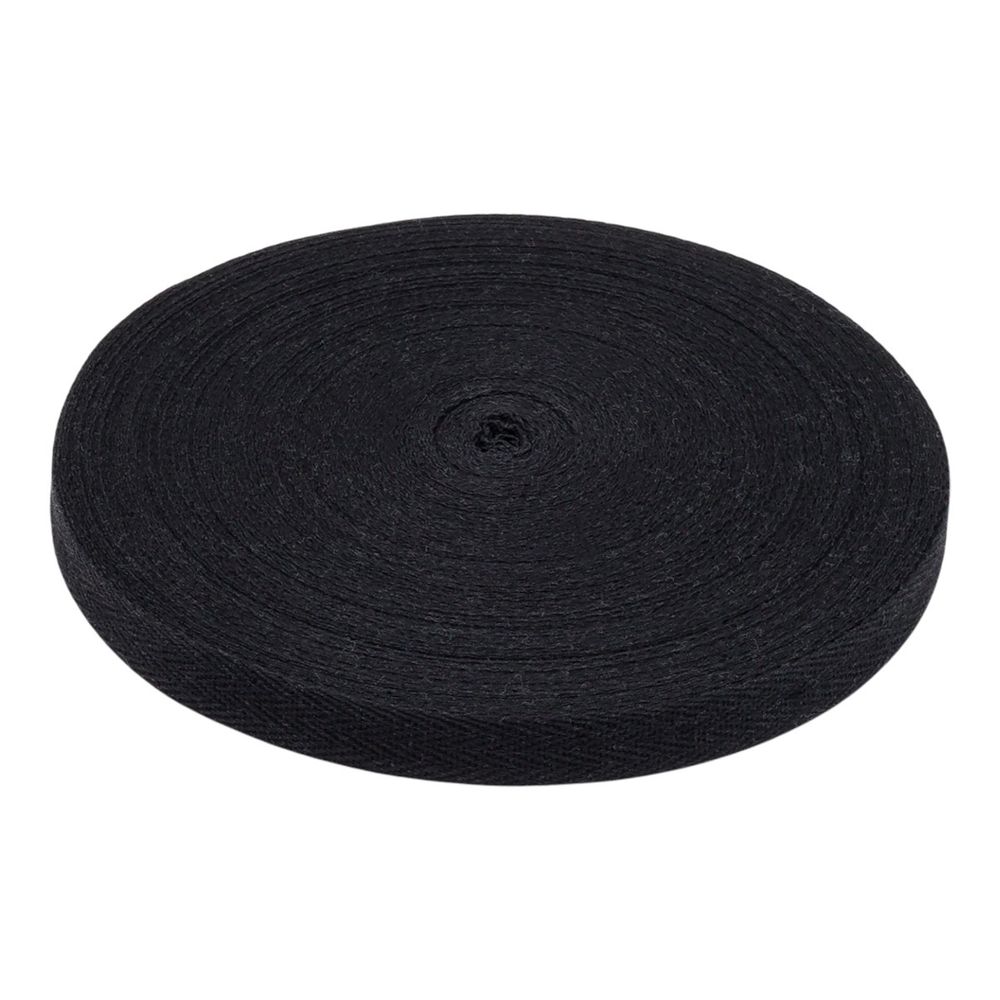 Тесьма (лента) киперная (100 х/б) 15 мм / 45.72 метра, 69 черный, 6190-2024