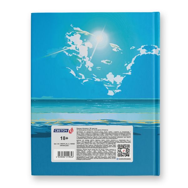 Бизнес-блокнот, матовая ламинация + выбор.лак, A5+ 80 л. 22 шт, клетка, Летнее утро 000920, Светоч 80ББТ5_93_5_1