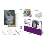 Кристальная (алмазная) мозаика Фрея ALPD-322, на подрамнике, Пес с газетой, 30х40 см