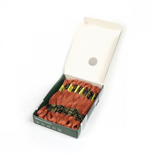 Мулине ПНК им.Кирова цв.6306 коричневый, 24 мотка по 8 метров