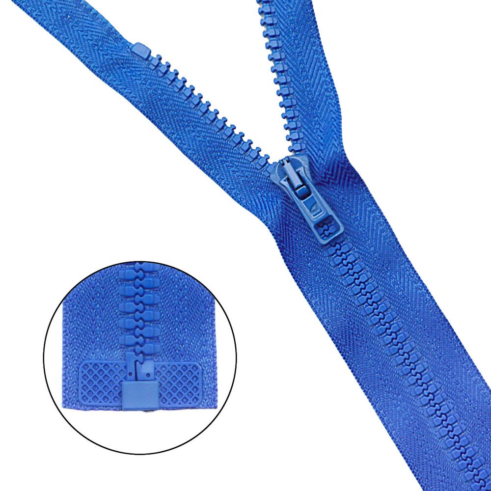 Молния трактор Arta Т6 (6 мм) 1 зам., разъем., 80 см, цв. 090 василек, уп.5 шт