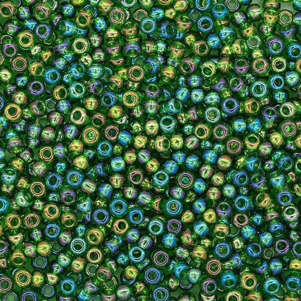 Бисер Preciosa прозрачный с радужным покрытием 10/0 (2.3 мм), 100 г (5х20 г), цв. 51120