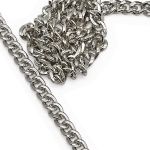 Цепь стальная, 6,2х4,8 мм, 10 м, никель