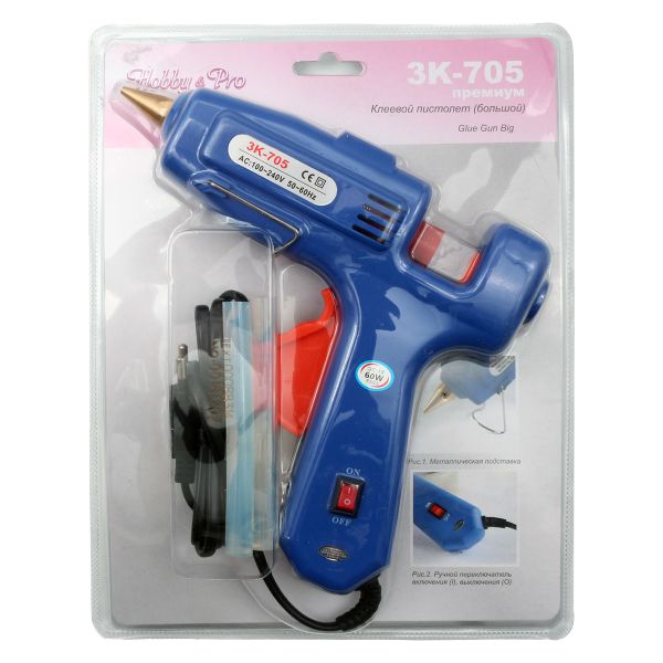 Клеевой пистолет большой, премиум, Hobby&Pro