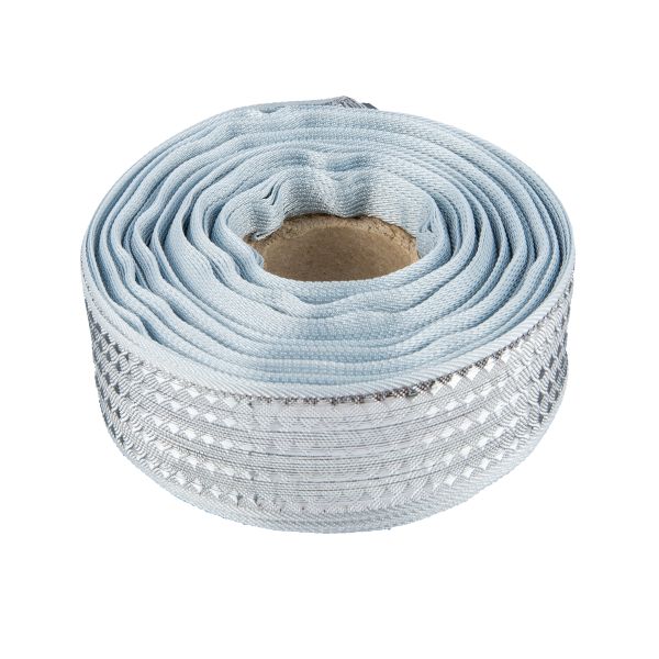 Лента металлизированная Стрела 25±2 мм / 25±0.5 метров, под серебро /silver, Blitz